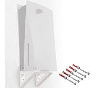 Wall Mount Bracket for Sony PS5 Playstation 5 Disk Edition Holder Cable Connection Right White