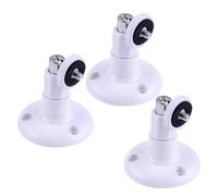 Wall Mount Bracket Kit for Arlo Pro, WYZE Cam Pan & Outdoor Security Cameras, 360° Swivel + 90° Tilt, 3-Pack, White