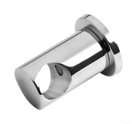 Wall Mount Bracket Riser for Shower Rods Made of Zinc Alloy Compatible with Tubes of 21 5mm to 22mm Diameter Includes Installation Screw