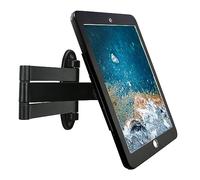 Wall Mount Bracket with fold for iPad 9.7-Inch(6th,5th,Gen.,Air 1& 2,Pro), Excluding other 9.7".Extend Adjustable Arm Swivel with Anti Theft Security Lock, Multi Angle, Rotate Design,Metal (Black)