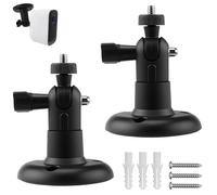 Wall Mount Camera Bracket, Security Mount Compatible with Stick Up/Pro/Indoor/Wyze/Eufy/Arlo Cameras, ABS Plastic, 360° Rotation 90° Tilt, Indoor and Outdoor