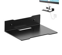 Wall Mount Camera Holder | Wireless Speaker Mounting Bracket | Metal Router Rack AV Shelf Under The TV For Cable Boxes, DVD Player, Games Consoles, TV Box