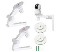 Wall Mount / Ceiling Mount Compatible with Tp-Link Tapo C225/C200/ Tc70, Kasa Ec70/ Kc410s/Reolink E1/E1 Pro Surveillance Camera, with Adjustable Angle, 180 Degree Rotation (2, White)