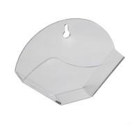 Wall Mount Coffee Filter Holder, Clear Acrylic Storage Rack for V60 Cone Filters and for AERO PRESS Round for PODS, Break-Resistant Desktop or Wall Organizer for Kitchen Counter Space Saving, White(A)