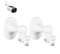 Wall Mount Compatible with EufyCam 2C/2C Pro, 2/2 Pro, 3C/S300, 3/S330, Also for SoloCam S220/C210, 360°Adjustable Security Camera Mount Bracket for Indoor/Outdoor Use-White (Camera Not Included).