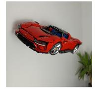 Wall mount compatible with Lego Technic Ferrari Daytona SP3 42143 | Display your model securely | Heavy Duty stainless steel | Car NOT included