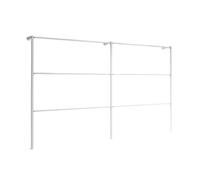 Wall Mount Curtain Display Stand - Multi-Layer Scarf and Fabric Storage Rack for Exhibition and Retail Use