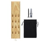 Wall Mount Dart Stand - Premium Professional Wood Dart Holder Rack with Storage Bag and Screws Hardware, Display 12 Tip Darts Storage System | Bar Game Room Man Cave Sports Decor Accessory Equipment