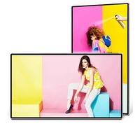 Wall Mount Digital Signage with FHD Capacitive Touchscreen, Android OS, Multi-Touch Smart Split for Commercial Advertising, Time Switch, USB/HDMI Ports