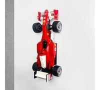 Wall Mount Display Bracket Compatible with LEGO Ferrari F2004 & Michael Schumacher 11375 - Vertical Wall Display Holder for LEGO Formula 1 Car Model - Space Saving Wall Mount