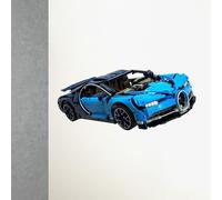 Wall Mount Display Bracket Compatible with LEGO Technic Bugatti Chiron 42083 - Secure Car Model Wall Display