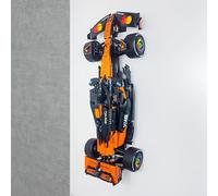 Wall Mount Display Bracket Compatible with LEGO Technic McLaren F1 Car MCL39 42228 - Space-Saving Vertical Display Holder for LEGO Formula 1 Model - Strong, Secure, Easy to Install