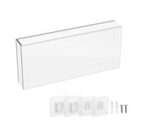 Wall Mount Display Case Dustproof Acrylic Protective Box and Screw Mount Protector for Slide Top Access Light Game Console
