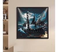 Wall-Mount Display Frame Case for lego 10365 Brick Artwork, Hanging Picture Frame, Compatible with le-go 10365, No Model