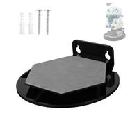 Wall Mount Display Stand for Lego Star Wars Helmet, Cool Design Acrylic Display Shelf Compatible with All Standard Lego Helmets, Jango Fett 75408/The Mandalorian 75328/Captain Rex 75349 (Black)