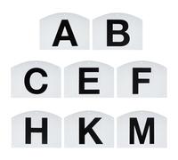 Wall Mount Dressage Letter Markers - 8 Piece Set, Weather Resistant Equipment | Durable Construction, Full Set Clear Lettering For Designers
