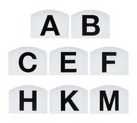 Wall-Mount Dressage Markers Set - 8 Pieces Sturdy Letter Marks, Complete Set with Weather Resistant Coating, Professional Training Equipment, Equestrian Arenas Signage for Training and Competitions