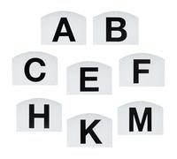 Wall Mount Dressage Marking Set - 8-Piece Durable Training Letters, Weatherproof Stable Signs, Riding School Equipment, Complete Dressage Marker Kit, Horse Training Competitions