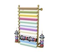 Wall Mount Fabric Roll Storage Rack - Vinyl Wraps, Textile & Leather Roll Holder - Space-Saving Organizer for Craft Room, Sewing, and Home Décor