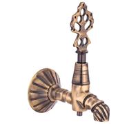 Wall Mount Faucet Antique Gold Turkish Bath Tap Solid Brass for Traditional Hamam - Antique Gold, One Size