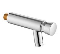 Wall Mount Faucet One Hole Auto Closing Water Saver Cold Copper Public Lavatory Press Delay Tap for Kitchen Bathroom Garden - Wall Mount Faucet