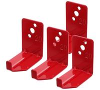 Wall Mount Fire Extinguisher Holder L Type Iron Bracket | Red Finish, Heavy Duty Build, Smooth Polished Surface, Fast Access for Homes and Landing Areas