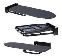 Wall Mount Folding Ironing Board with 180° Swivel Space-Saving Design, Wall Mounted Ironing Board with Heat Resistant Cover, Compact Foldable Iron Station for Home Laundry Use