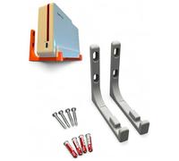 Wall Mount for AVM Fritz! FritzBox 5690 Pro Bracket with Mounting Material (Grey)