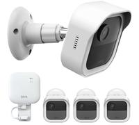 Wall Mount for Blink Outdoor 4th Gen and Outdoor 3rd Gen, 3 Pack Weatherproof Protective Housing and 360 Degree Adjustable Mounting with Blink Sync Module Mount (Camera Not Included, White)
