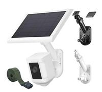 Wall Mount for Cameras and Solar Panels, 2-in-1 Mount Compatible with Ring, Blink, Eufy, Arlo, Wyze, etc Solar Panel and Cam, with Ring Stick Up Cam/Spotlight Cam/Plus/Pro(Battery), Adjustable Angle