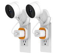 Wall Mount for Cloud Cam, FARSAIL Outlet Wall Mount Holder with USB Charging Cable for Amazon Cloud Cam Security Camera, Cloud Cam Accessories (2-Pack)