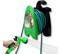 Wall Mount for Garden Hose Pipe Holder Robust Wall Mounted | 10 m Hose Rack Foot Storage Outdoor Garden Pool Garage