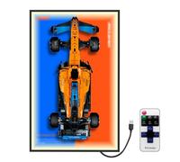 Wall Mount for Lego Mclaren F1 42141 - Display with LED Lights for Adults Collectibles - Car Wall Mount, Gifts for Lego Lovers (Except Cars)