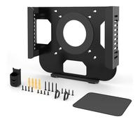 Wall Mount for Mac Mini M1 M2 with Mouse Pad Under Desk Mount for Mac Mini M1 M2 with Anti-Scratch Pad VESA Monitor Mount Compatible with Mac Mini Accessories Mounting Bracket with Screws & Cable Tie