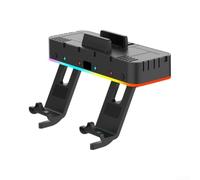 Wall Mount For Nintendo Switch Featuring RGB Illumination 15 Light Variants 4 Chargers 2 USB Ports And Efficient Vertical Setup