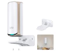 Wall Mount for Orbi WiFi 7 Router - Compatible with Orbi 970, 870, 770 Series & Nighthawk Wi-Fi 7 Mesh Systems, Orbi Secure Bracket Holder for Save Space & Boost Signal (RBEWMB-10000S) (White, 1-Pack)