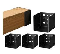 Wall Mount for Pergola Set of 4 Metal Connectors | Pergola Support Brackets Suitable for 4 x 4 Inch Wooden Poles, Outdoor, Patio, Yard and Garden