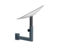 Wall Mount for Starlink Gen 3, Short Mounting Kit for Rectangular Dish V2 Internet Equipment, Metal Roof Bracket with Coated Finish, Compatible with Pipe Adapter and Pole Installation, 7.87