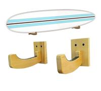 Wall Mount for Surfboard, Wooden Snowboard Storage and Display Hanger | Skateboard Storage Wall Bracket | For Indoor Basement Garage Country House Garden Pat