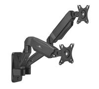 Wall mount for two Maclean monitors, 17-32 in, 9 kg max, MC-988, black