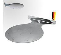 Wall Mount for Ubiquiti UniFi U7 & U6, Steel, 90 Degree Angle, Wall Mounting, Made in Germany, Stainless Steel, Compatible with Pro/Enterprise/LR/Lite