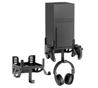 Wall Mount for Xbox Series X - Wall Mount Stand Kit with Detachable 2 Controller Holder & Headphone Hanger, Mount on The Wall, Compatible with Xbox Series X Accessories