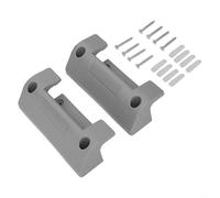 Wall Mount Garden Hose Reel Holder - PVC Pipe Fixing Bracket for Outdoor Water Hose Storage, 145mm Grey(2PCS)