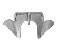 Wall Mount Gate Butterfly Fork Latch - 1-3/8" to 1-5/8" Fork Diameter - Chain Link Fence Gate Latching Hardware - Chain Link Fence Gate Parts
