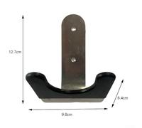 Wall Mount Guitar Hanger for Electric and Acoustic Guitar, Wall Hook Stand with Storage Shelf for Picks Tuner Capo, Space Saving Guitar Holder - Black(SILVER)