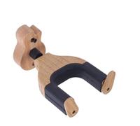Wall Mount Guitar Hanger Hook Holder with Auto Lock Shape Solid Wood Base for Electric Acoustic Guitars Bass String Instrument