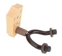 Wall Mount Guitar Hanger Stylish Secure Storage for Acoustic Electric Bass Ukulele - Solid Wood Mount (Type 1)
