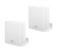 Wall Mount Holder for ASUS ZenWiFi AX Whole-Home Tri-Band Mesh WiFi 6 System (XT8)(CT8)(XT9),Simple and Sturdy Wall Mount Holder Stand Bracket by HOLACA (2 Pack, White)