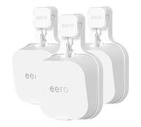 Wall Mount Holder for eero 7 Home WiFi System - Space Saving Wall Bracket with Cable Management, Vertical/Horizontal Plug Option, White (3Pack)