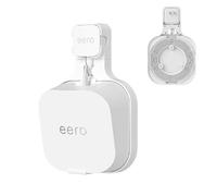 Wall Mount Holder for eero 7 Home WiFi System - Space Saving Wall Bracket with Cable Management, Vertical/Horizontal Plug Option, White (1 Pack)